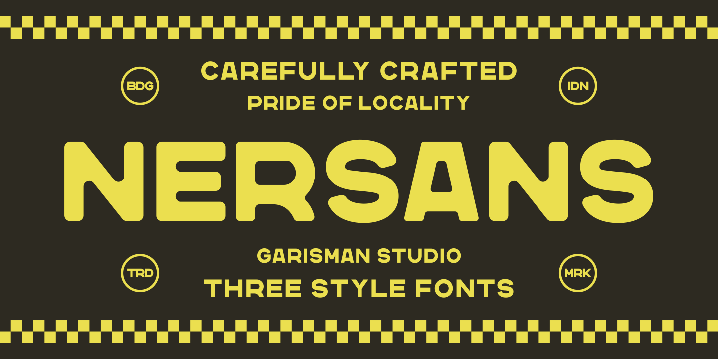 Nersans One Font preview